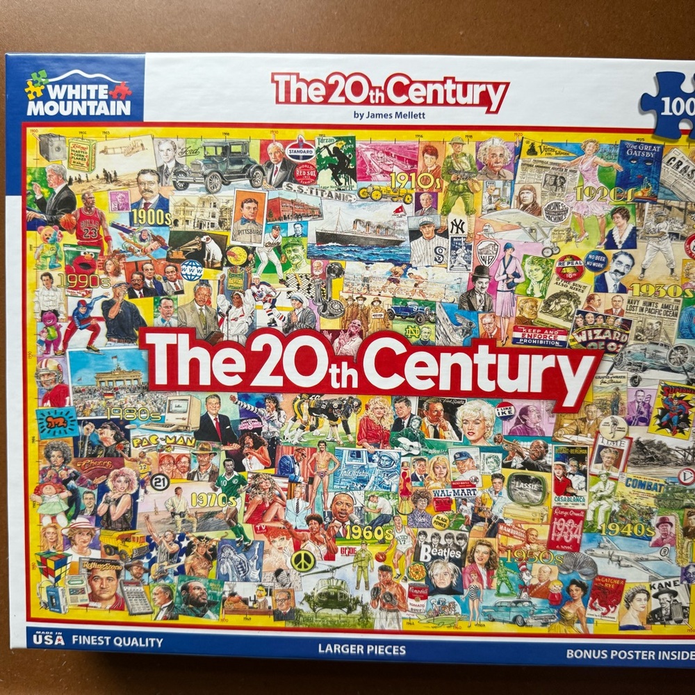 White Mountain 20th Century Collage Puzzle